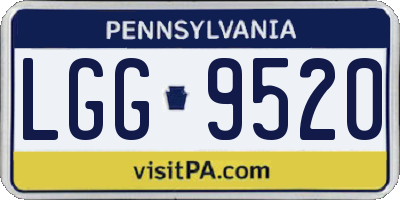 PA license plate LGG9520
