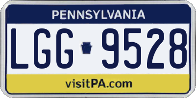 PA license plate LGG9528