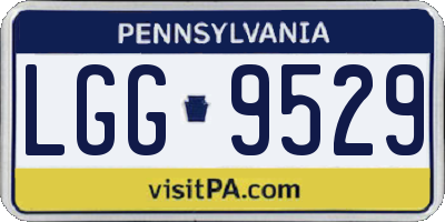 PA license plate LGG9529