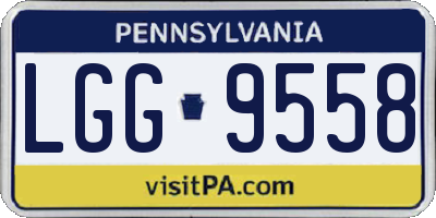 PA license plate LGG9558
