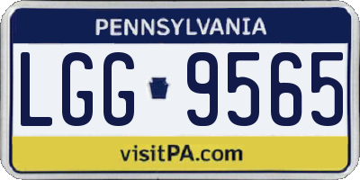 PA license plate LGG9565