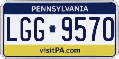 PA license plate LGG9570