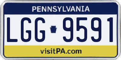 PA license plate LGG9591