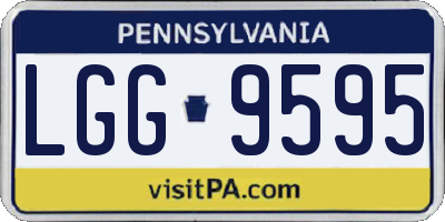 PA license plate LGG9595