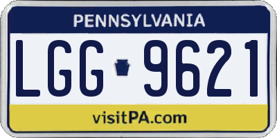 PA license plate LGG9621