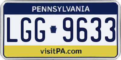 PA license plate LGG9633