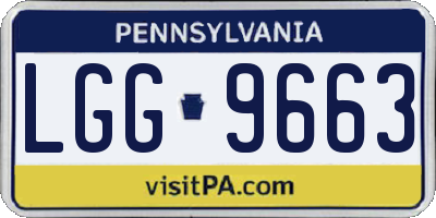 PA license plate LGG9663
