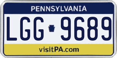 PA license plate LGG9689