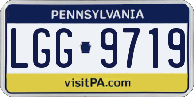 PA license plate LGG9719