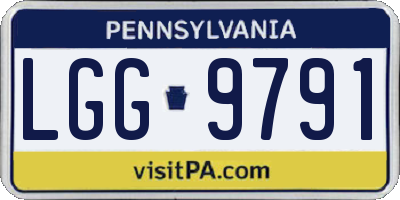 PA license plate LGG9791