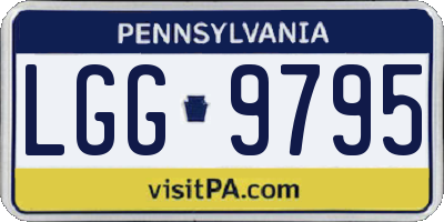 PA license plate LGG9795