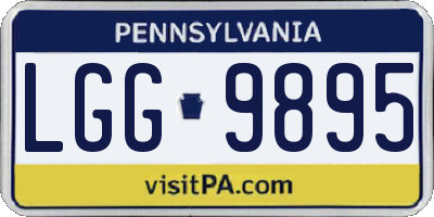 PA license plate LGG9895