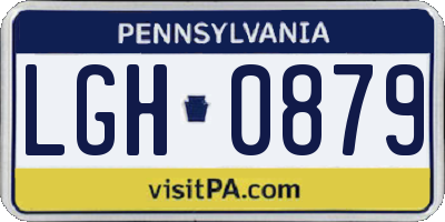 PA license plate LGH0879