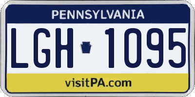PA license plate LGH1095