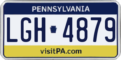 PA license plate LGH4879
