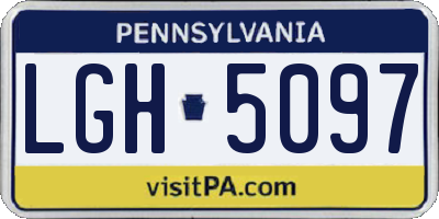 PA license plate LGH5097