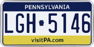 PA license plate LGH5146