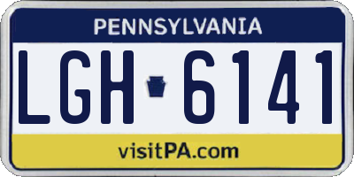 PA license plate LGH6141