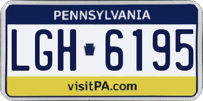 PA license plate LGH6195