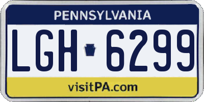 PA license plate LGH6299