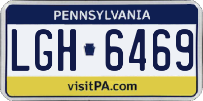 PA license plate LGH6469