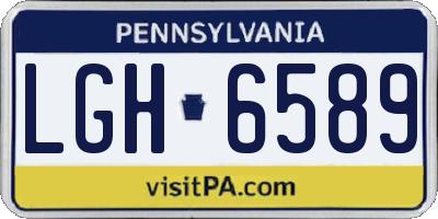 PA license plate LGH6589