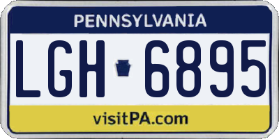 PA license plate LGH6895
