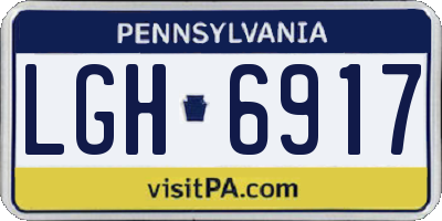 PA license plate LGH6917