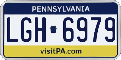 PA license plate LGH6979
