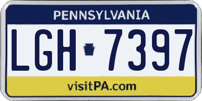 PA license plate LGH7397