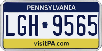 PA license plate LGH9565