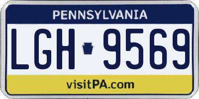 PA license plate LGH9569
