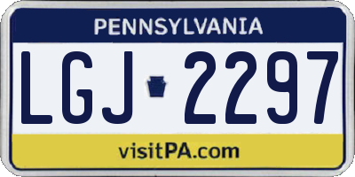 PA license plate LGJ2297