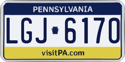 PA license plate LGJ6170