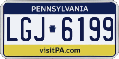 PA license plate LGJ6199