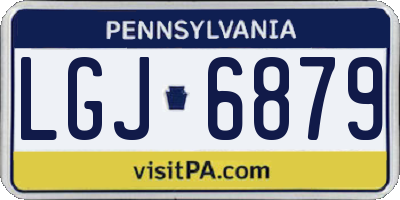 PA license plate LGJ6879