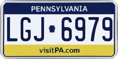 PA license plate LGJ6979