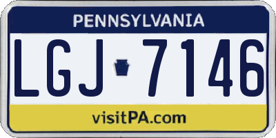 PA license plate LGJ7146