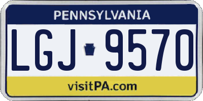 PA license plate LGJ9570