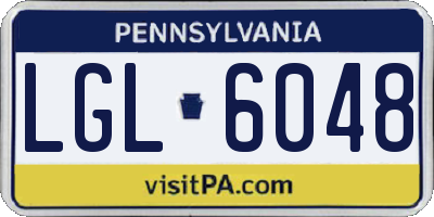 PA license plate LGL6048