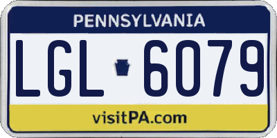 PA license plate LGL6079