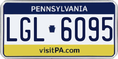 PA license plate LGL6095