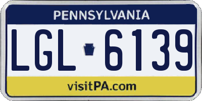 PA license plate LGL6139
