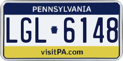 PA license plate LGL6148
