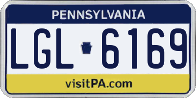 PA license plate LGL6169