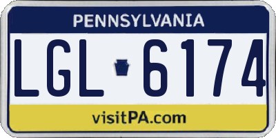 PA license plate LGL6174