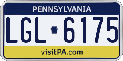 PA license plate LGL6175