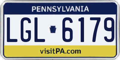 PA license plate LGL6179