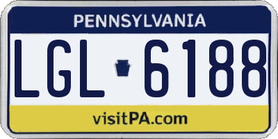 PA license plate LGL6188