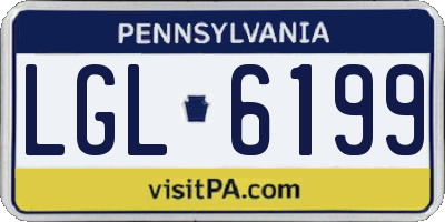 PA license plate LGL6199